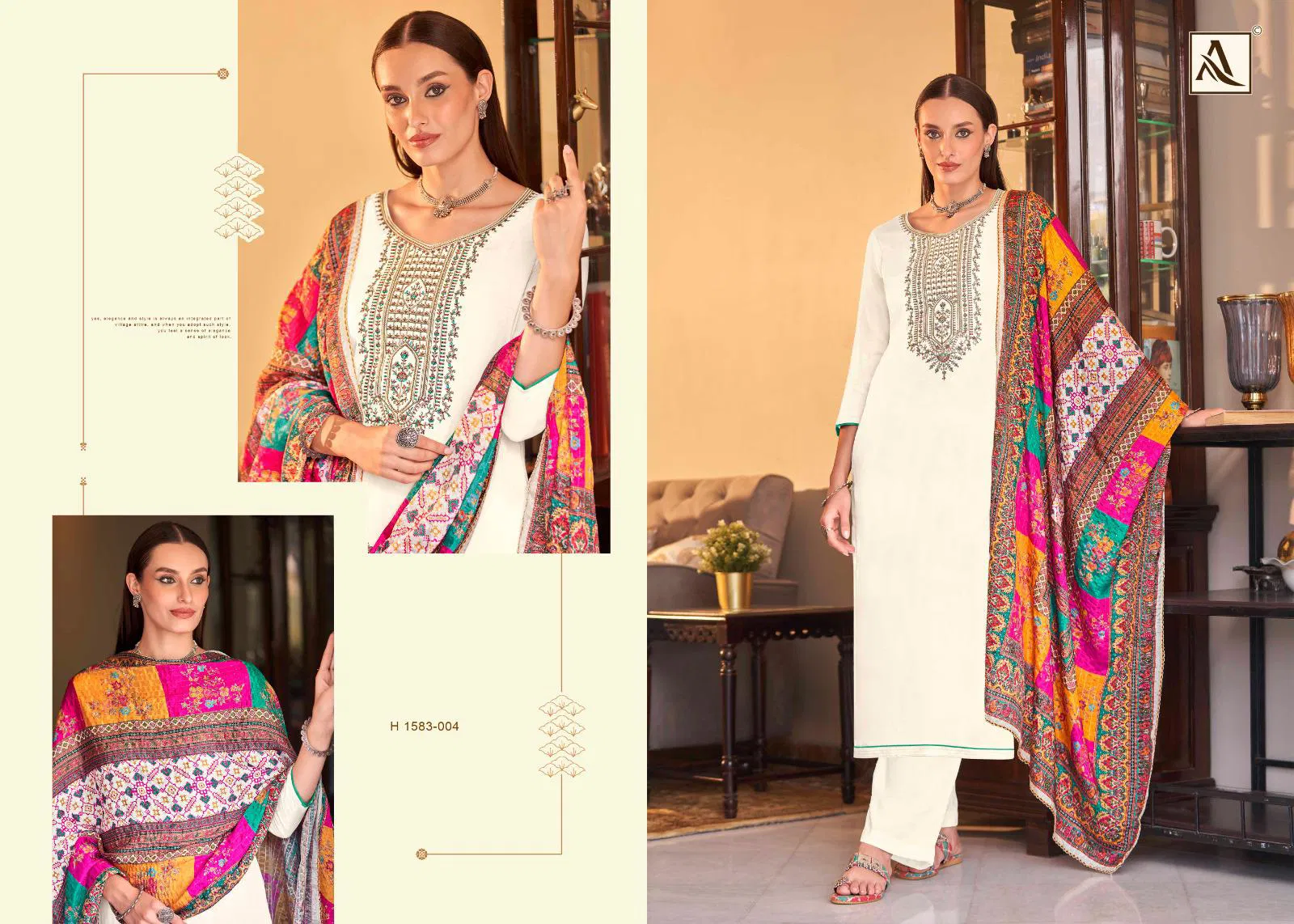 Saundarya Edition 2 By Alok Suit Viscose Rayon Dress Material Suppliers In India